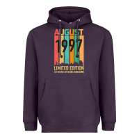 Plum August 1997 23 Years Old 23rd Birthday Heavyweight Hoodie - Bettercallsaul