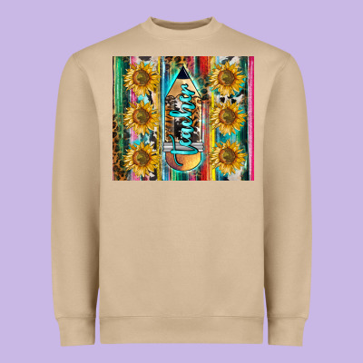 Western Teacher Heavyweight Sweatshirt Designed By Lillyallendesigns