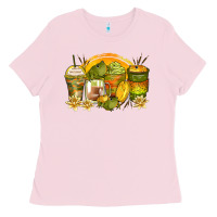 Bubblegum Pink frog coffee cups Ladies Tee - Zillion Design Studio