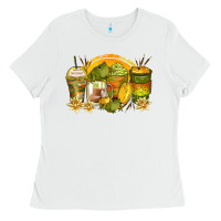 White frog coffee cups Ladies Tee - Zillion Design Studio