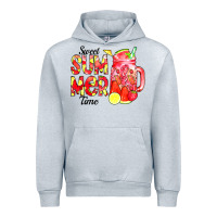 Heather Grey sweet summer time waterolor Urban Hoodie - CowCowDesign