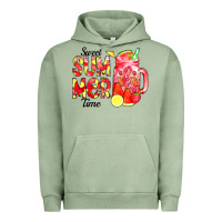 Pigment Oil Green sweet summer time waterolor Urban Hoodie - CowCowDesign