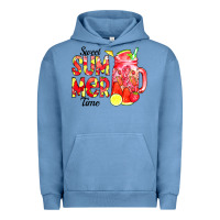 Pigment Pebble Blue sweet summer time waterolor Urban Hoodie - CowCowDesign