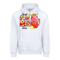 White sweet summer time waterolor Urban Hoodie - CowCowDesign
