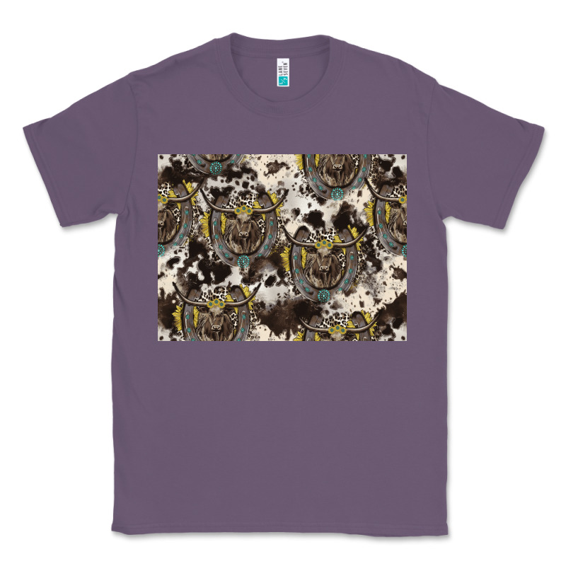 Longhorn Pattern Classic Tee by CowhideDigitalArt | Teevron