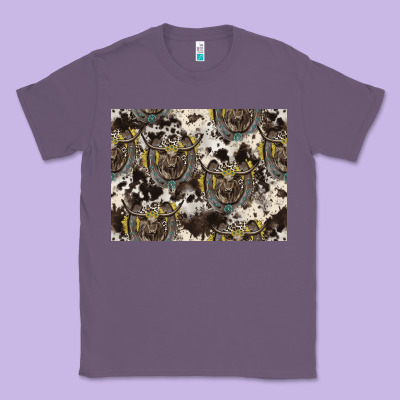 Longhorn Pattern Classic Tee Designed By Cowhidedigitalart