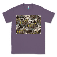 Lavender Longhorn Pattern Classic Tee - CowhideDigitalArt