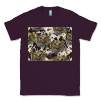 Plum Longhorn Pattern Classic Tee - CowhideDigitalArt