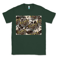 Sports Green Longhorn Pattern Classic Tee - CowhideDigitalArt