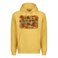 Antique Gold Aztec Background Pattern Western Premium Hoodie - texasbilliewilder
