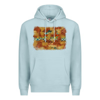 Blue Mist Aztec Background Pattern Western Premium Hoodie - texasbilliewilder