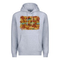Heather Grey Aztec Background Pattern Western Premium Hoodie - texasbilliewilder