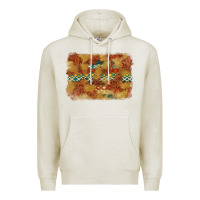 Oatmeal Heather Aztec Background Pattern Western Premium Hoodie - texasbilliewilder