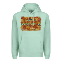 Seafoam Aztec Background Pattern Western Premium Hoodie - texasbilliewilder
