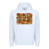 White Aztec Background Pattern Western Premium Hoodie - texasbilliewilder