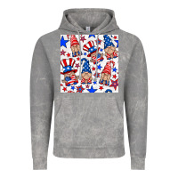 Cloud Rock 4th of july patriotic gnome seamless pattern Vintage Hoodie - BundleAndBundleShop