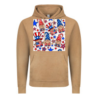 Vintage Camel 4th of july patriotic gnome seamless pattern Vintage Hoodie - BundleAndBundleShop
