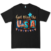 Black God bless the USA 4th of july Premium Tee - CowGirlArtShop