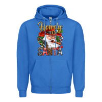 True Royal Howdy Santa Zipper Hoodie - BundleAndBundleShop