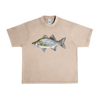 French Oak White Bass Fish Illustrations Urban Heavy Tee - LillyAllenDesigns