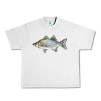 Lunar Rock White Bass Fish Illustrations Urban Heavy Tee - LillyAllenDesigns