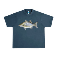 White Bass Fish Illustrations Urban Heavy Tee | Teevron