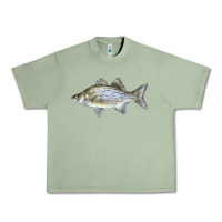 Oil Green White Bass Fish Illustrations Urban Heavy Tee - LillyAllenDesigns