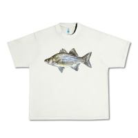 Pistachio White Bass Fish Illustrations Urban Heavy Tee - LillyAllenDesigns