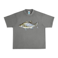 Tornado White Bass Fish Illustrations Urban Heavy Tee - LillyAllenDesigns