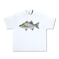 White White Bass Fish Illustrations Urban Heavy Tee - LillyAllenDesigns