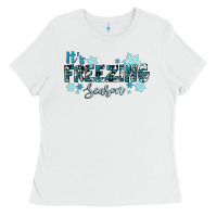White it's freezing season winter Ladies Tee - RanaPortraitStore
