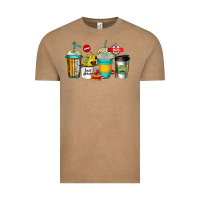 Vintage Coffee school bus driver coffee cups Vintage Tee - Jasminsmagicworld