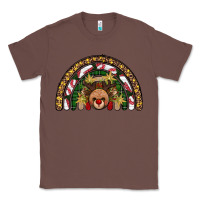 Chestnut reindeer rainbow christmas Classic Tee - AdoDesignShop