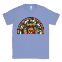 Colony Blue reindeer rainbow christmas Classic Tee - AdoDesignShop