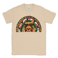 Mushroom reindeer rainbow christmas Classic Tee - AdoDesignShop