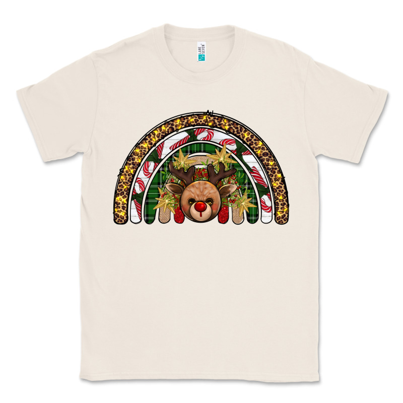 Reindeer Rainbow Christmas Classic Tee by AdoDesignShop | Teevron