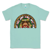 Seafoam reindeer rainbow christmas Classic Tee - AdoDesignShop
