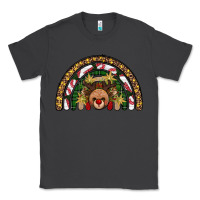 Smoke reindeer rainbow christmas Classic Tee - AdoDesignShop