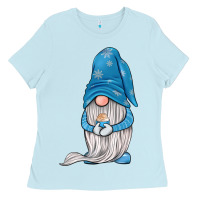 Baby Blue winter gnome Ladies Tee - JahusDesignShop