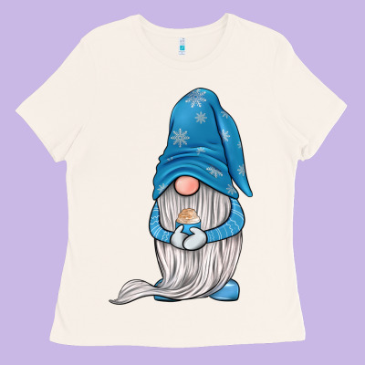 Winter Gnome Ladies Tee Designed By Jahusdesignshop