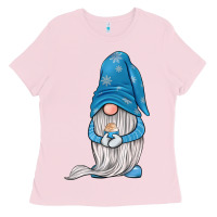 Bubblegum Pink winter gnome Ladies Tee - JahusDesignShop
