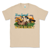 Mushroom free spirit wild heart 3 horses Classic Tee - LillyAllenDesigns