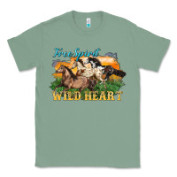 Sage free spirit wild heart 3 horses Classic Tee - LillyAllenDesigns