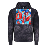 Cloud Black 4th of july popsicle seamless pattern Vintage Hoodie - BundleAndBundleShop