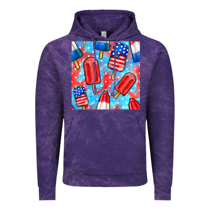 4th Of July Popsicle Seamless Pattern Vintage Hoodie by BundleAndBundleShop | Teevron