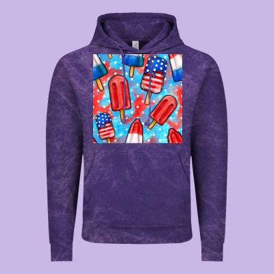 4th Of July Popsicle Seamless Pattern Vintage Hoodie Designed By Bundleandbundleshop