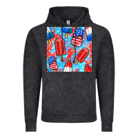 Vintage Black 4th of july popsicle seamless pattern Vintage Hoodie - BundleAndBundleShop
