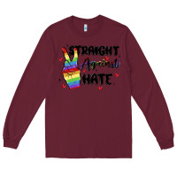 Burgundy gay pride Long Sleeve Tee - MaliasSmallBusiness