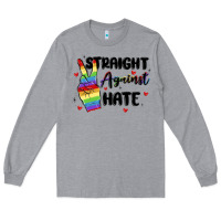 Heather Grey gay pride Long Sleeve Tee - MaliasSmallBusiness