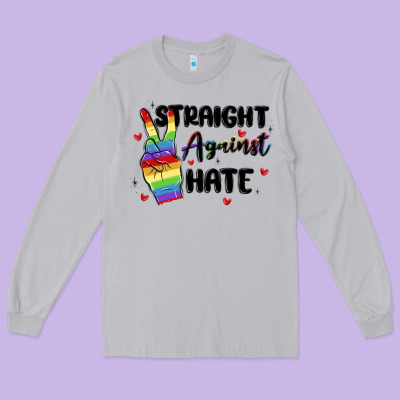Gay Pride Long Sleeve Tee Designed By Maliassmallbusiness